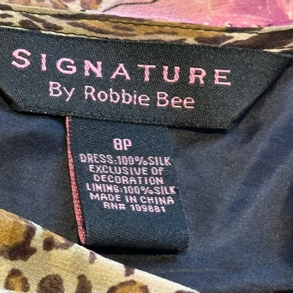 Robbie Bee Vibrant Floral and Leopard Print Dress - Picture 12 of 12